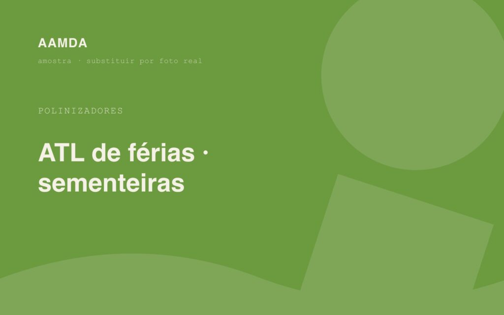 ATL de férias · sementeiras com 60 crianças da JF Mindelo
